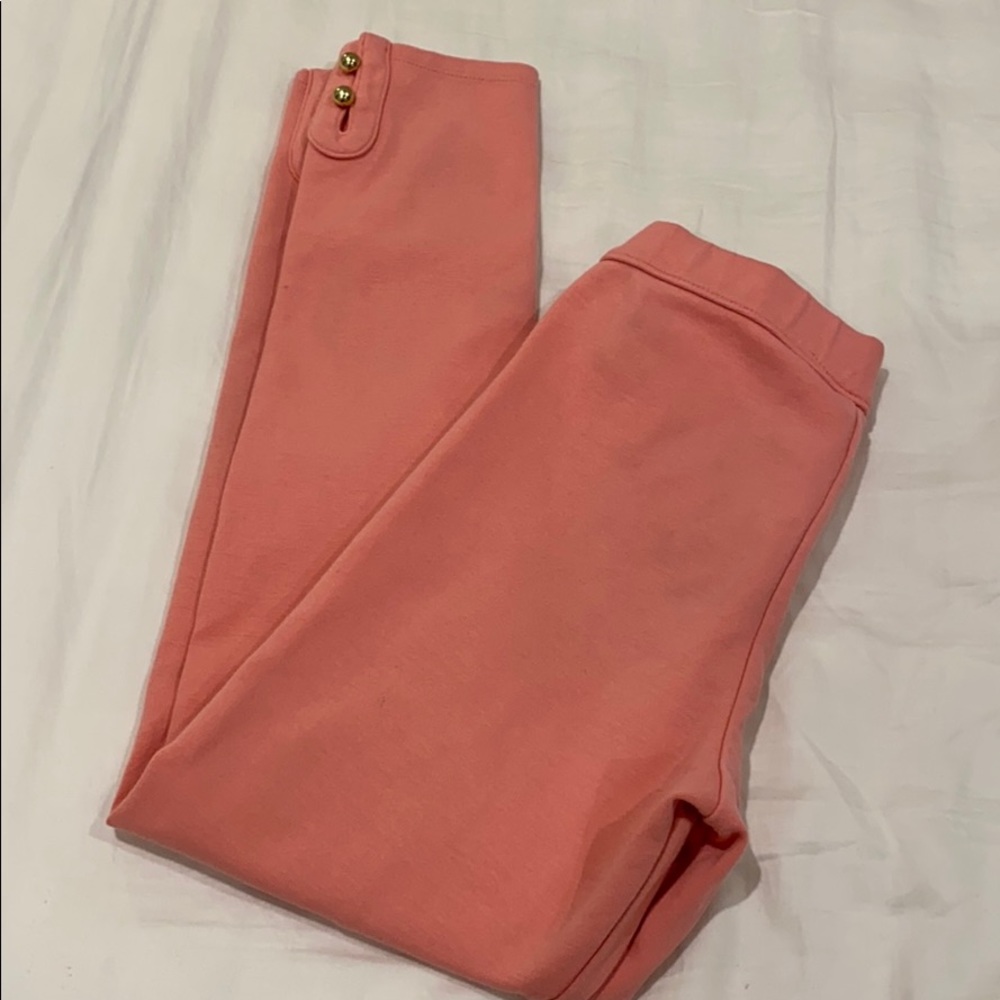 Pre-loved Janie and Jack Coral Pink Girl Pants